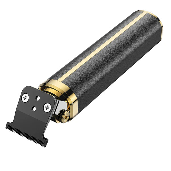 HP22 Retro Design Engraving Electric Hair Clipper Black & Gold Color