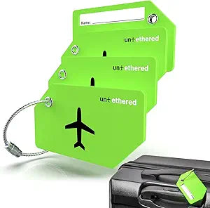 Untethered 4-Pack Luggage Tag Set |