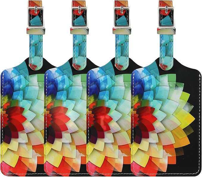 4 Pack Luggage Tag for Suitcases