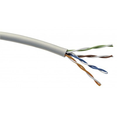 Cat5e Network Cable 100FT box CMR/FT4 Solid Copper - White