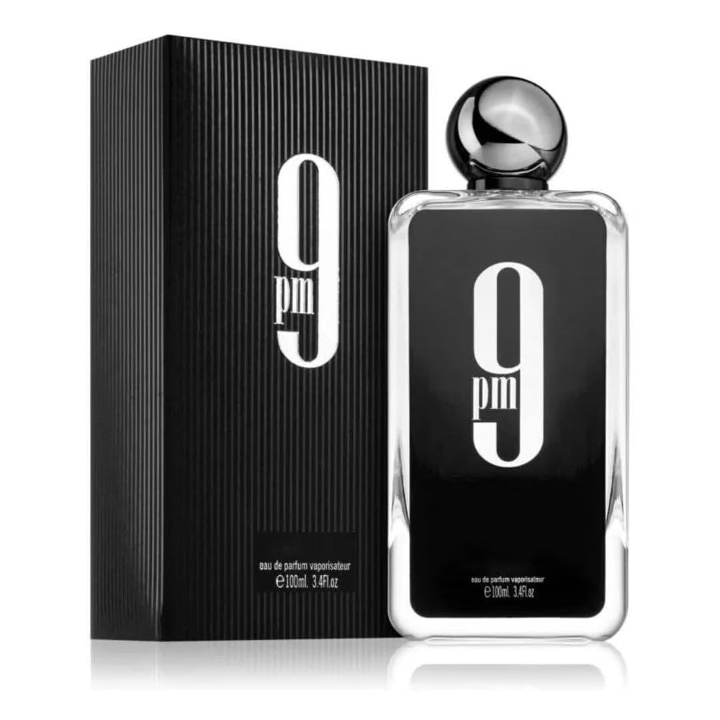Afnan 9 Pm for Men Eau de Parfum Spray, 3.4 Ounce