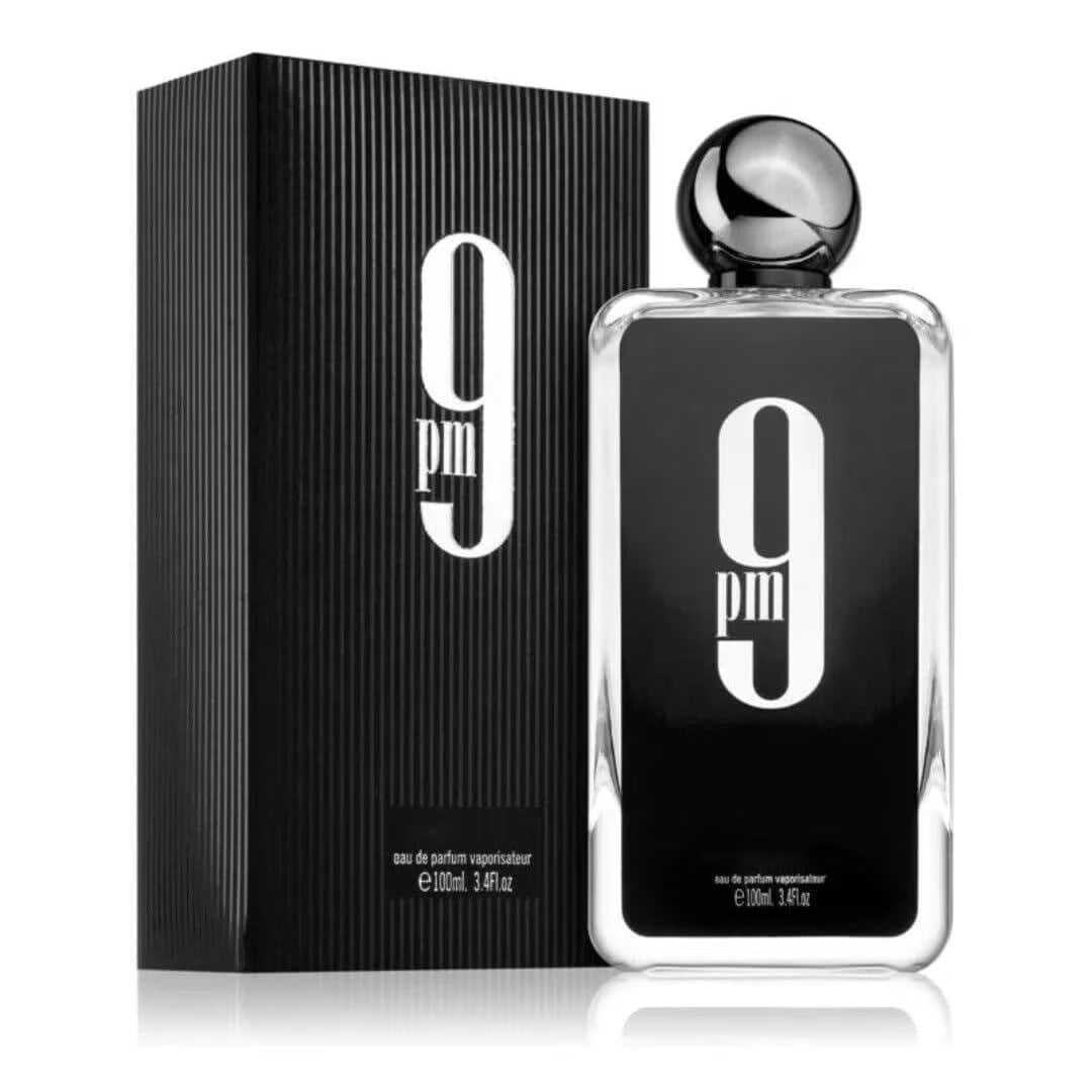 Afnan 9 Pm for Men Eau de Parfum Spray, 3.4 Ounce