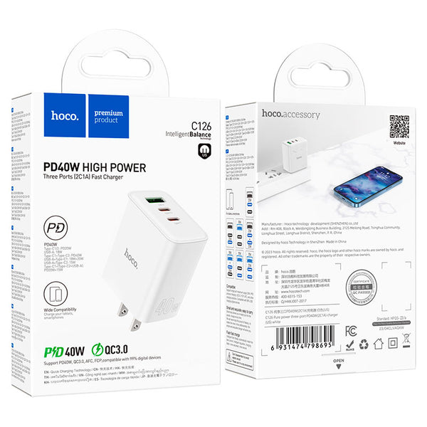 Wall charger C126  Type-C to Lightning