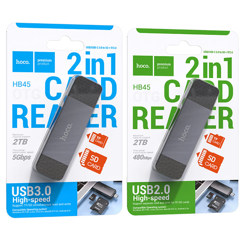 Hb45 2in1 Card Reader