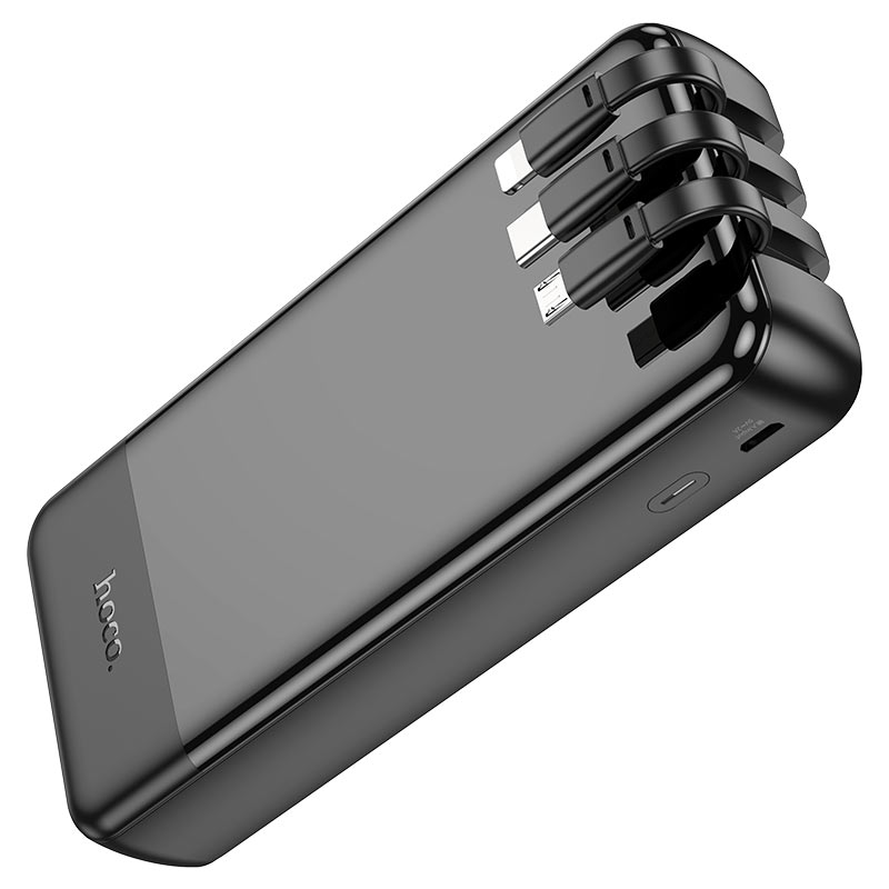 Power bank "J114A Charger" 20000mAh with built-in cables