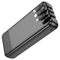 Power bank "J114A Charger" 20000mAh with built-in cables
