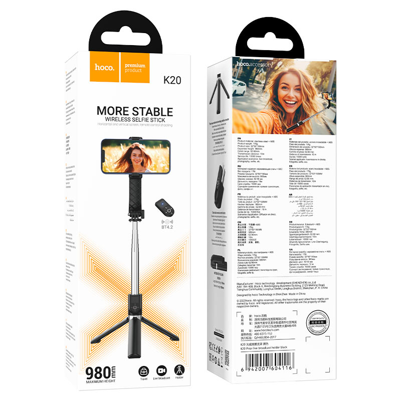 Tabletop holder “K20 Prior” for live broadcast