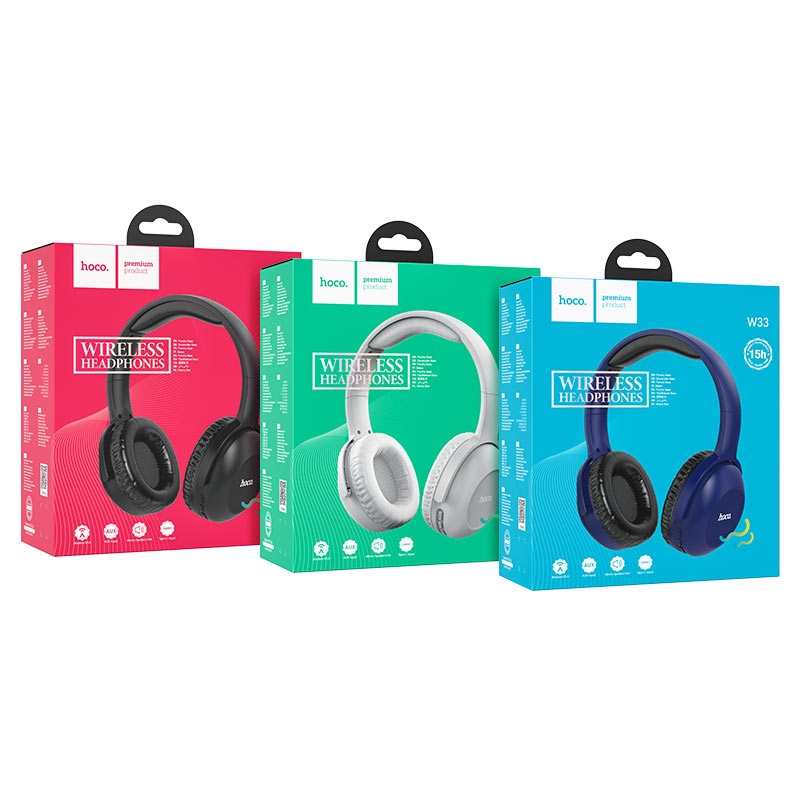 Headphones "W33 Art Sound" wireless & wired Bluetooth 5.0