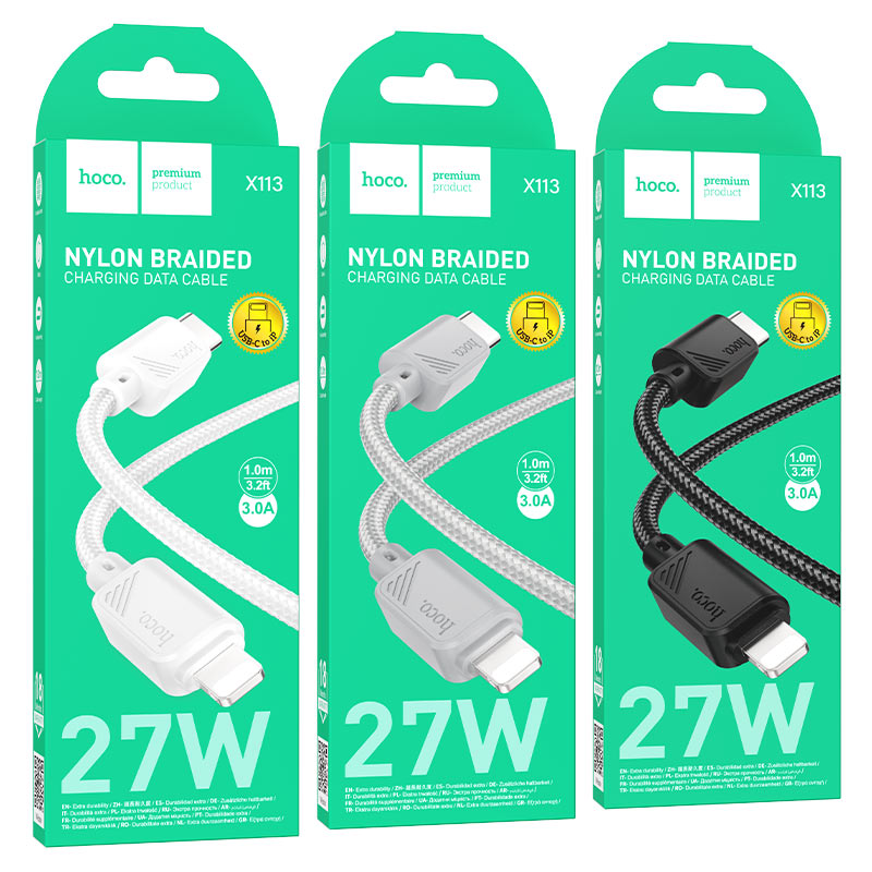 Cable Type-C to iP “X113 Beneficio” PD 27W fast charge
